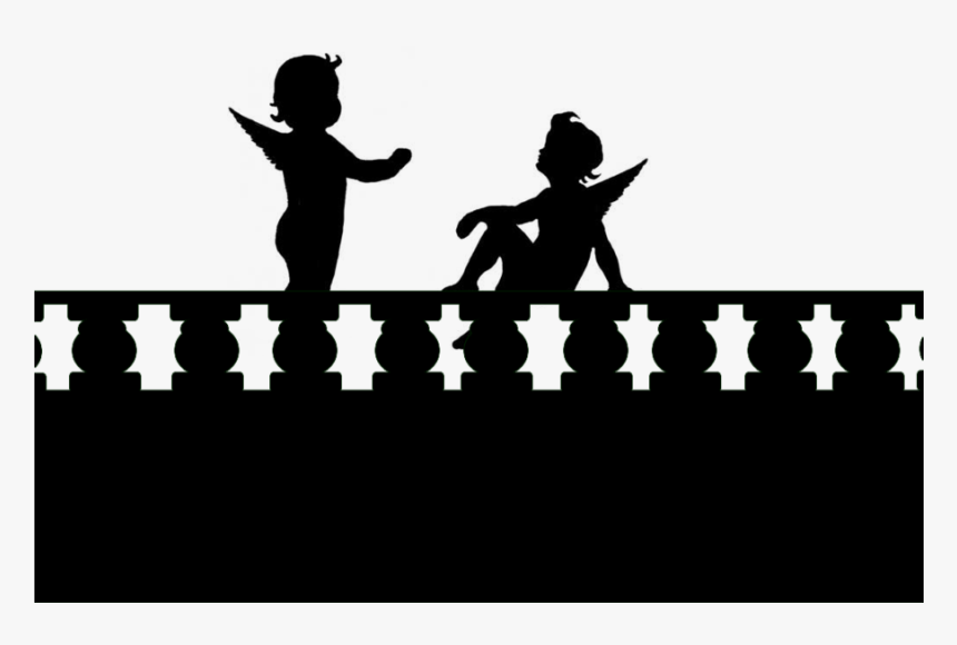 Angel Silhouette Images - Clipart Romeo And Juliet Balcony, HD Png Download, Free Download