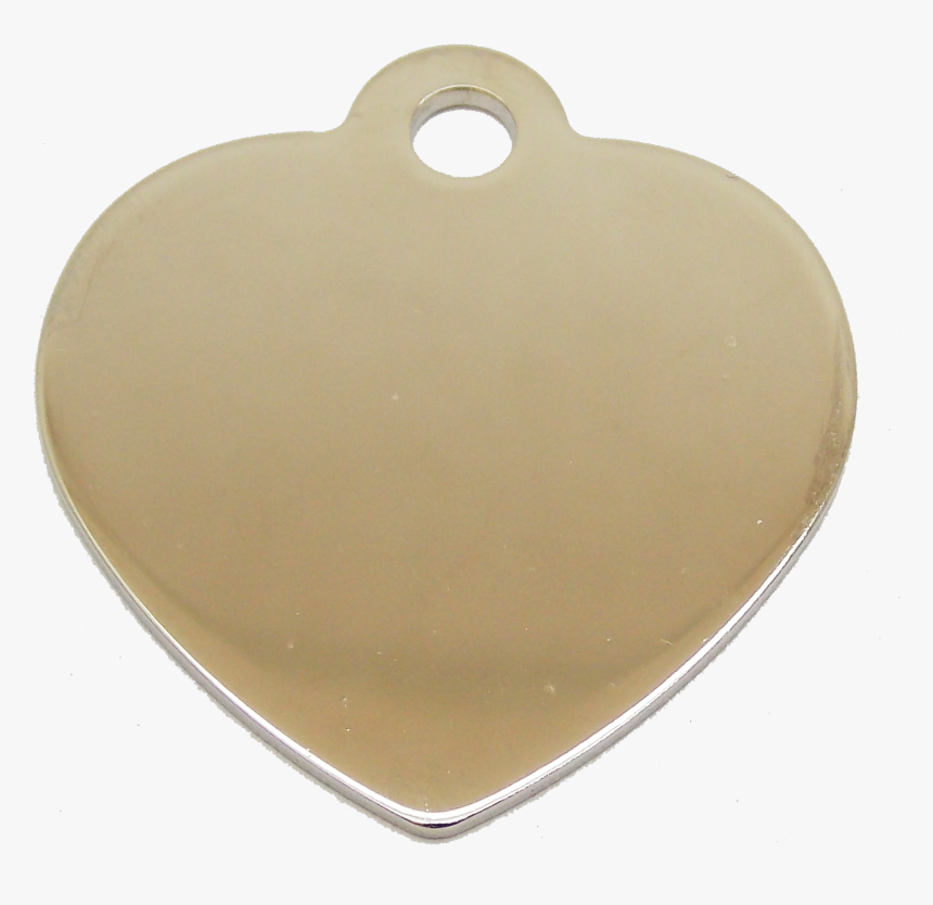 Transparent Dogtag Clipart - Gold Heart Dog Tag, HD Png Download, Free Download