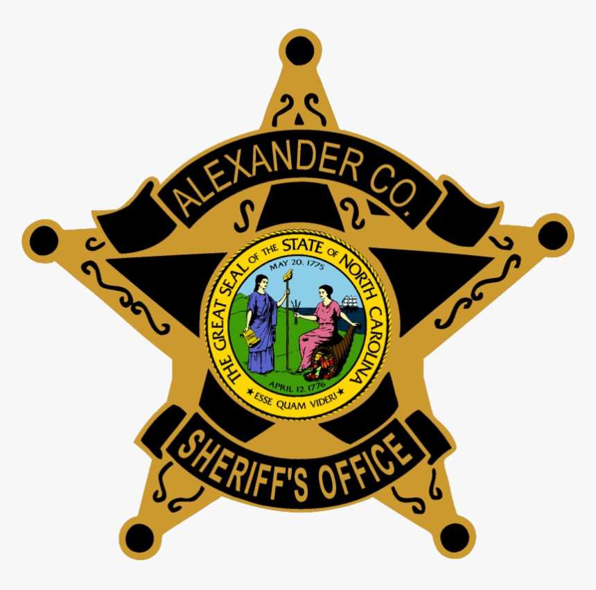 Sheriff Badge Png - Alexander County Sheriff Office, Transparent Png, Free Download