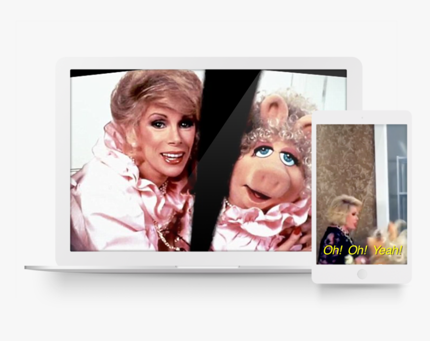 Master Work Template Qvc-behindthefeud 3 - Joan Rivers Miss Piggy, HD Png Download, Free Download