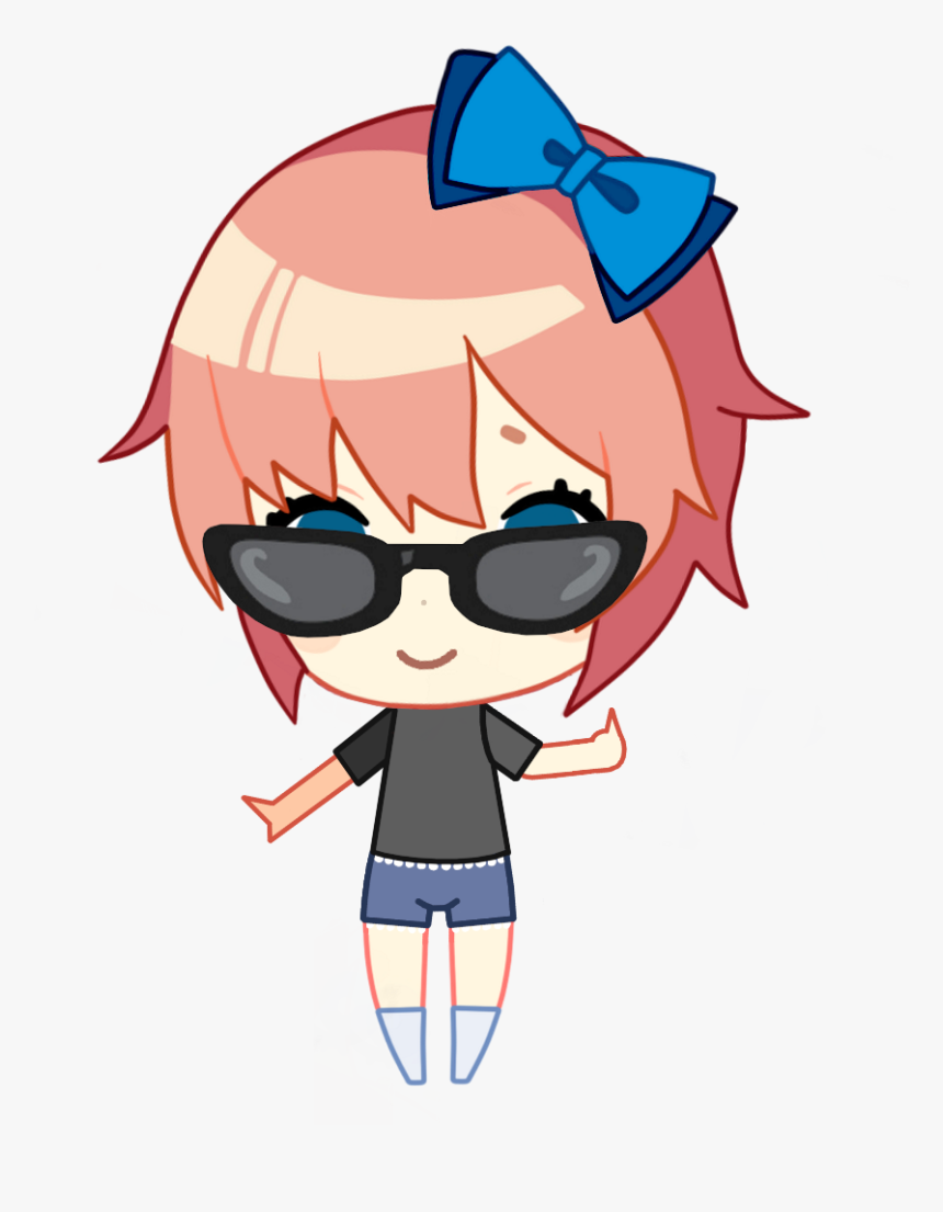 Doki Doki Sayori Chibi Png, Transparent Png, Free Download