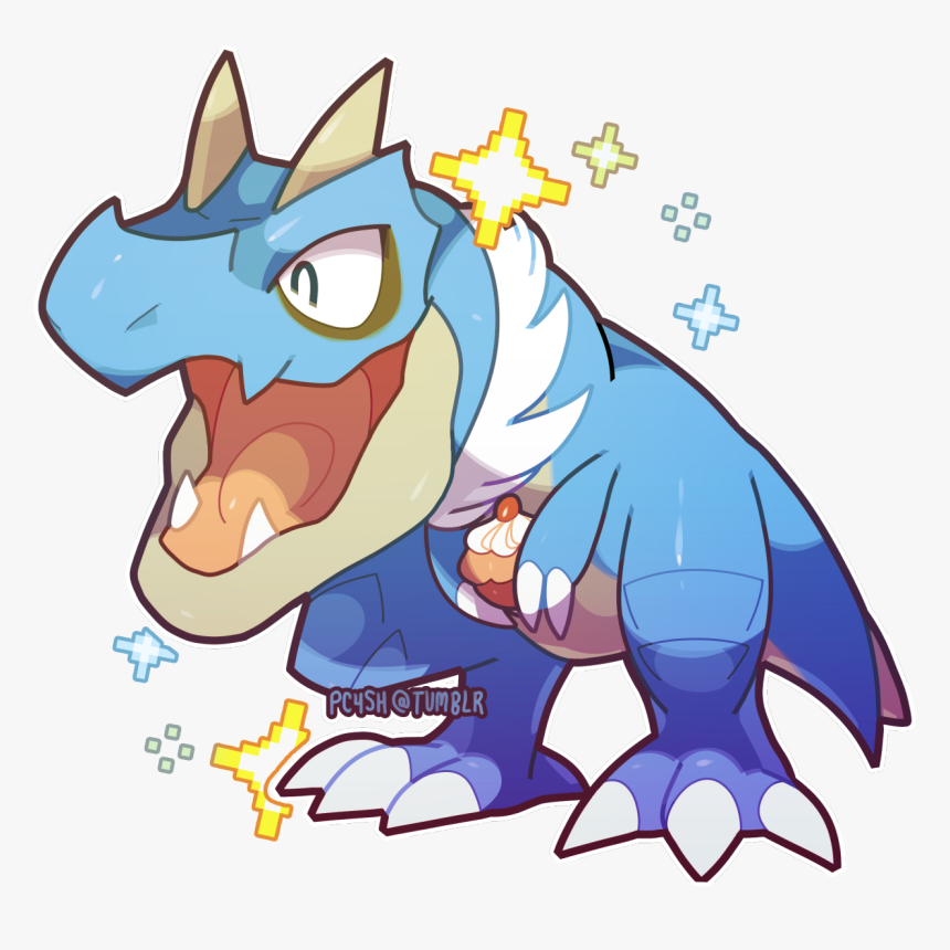 Shiny Tyrunt Looks Kinda Like Totodile - Shiny Tyrunt Fanart, HD Png Download, Free Download