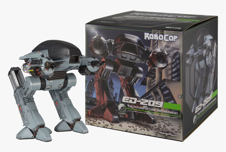 Ed-209 7” Scale Action Figure With Sound - Robocop Action Figure Ed 209 Boxed Figure, HD Png Download, Free Download