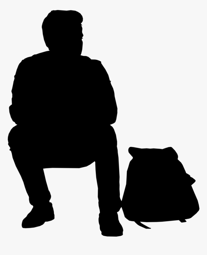 Transparent Sitting Silhouette Png - Silhouette, Png Download, Free Download