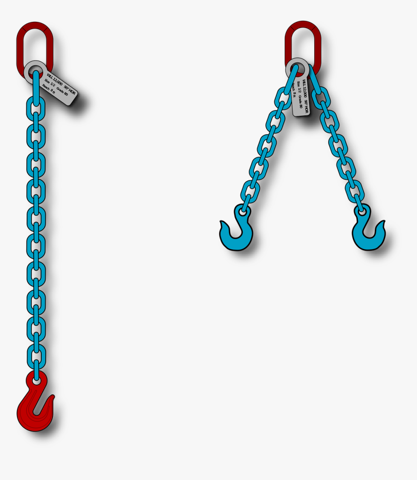 Chain Sling Rigging Alloy Chain Free Photo - Chain Sling Vector, HD Png Download, Free Download