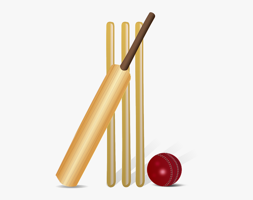 Online Game Ipl Games - Cricket Bat And Ball Clipart, HD Png Download, Free Download