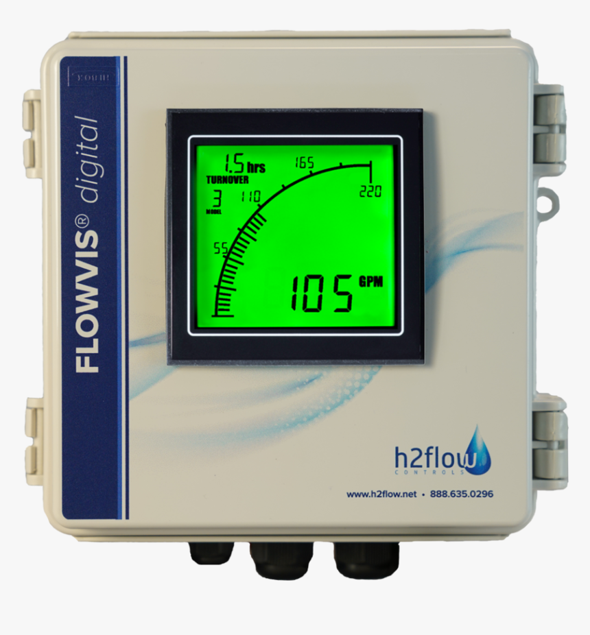 H2flow Controls Flowvis Digital - Electronics, HD Png Download, Free Download