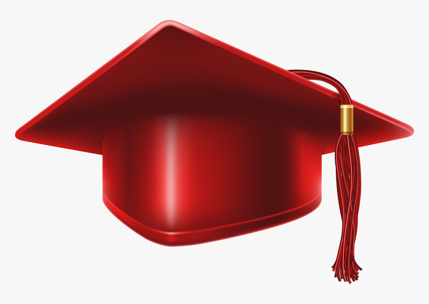 Degree Hat Png - Red Graduation Backgrounds, Transparent Png, Free Download