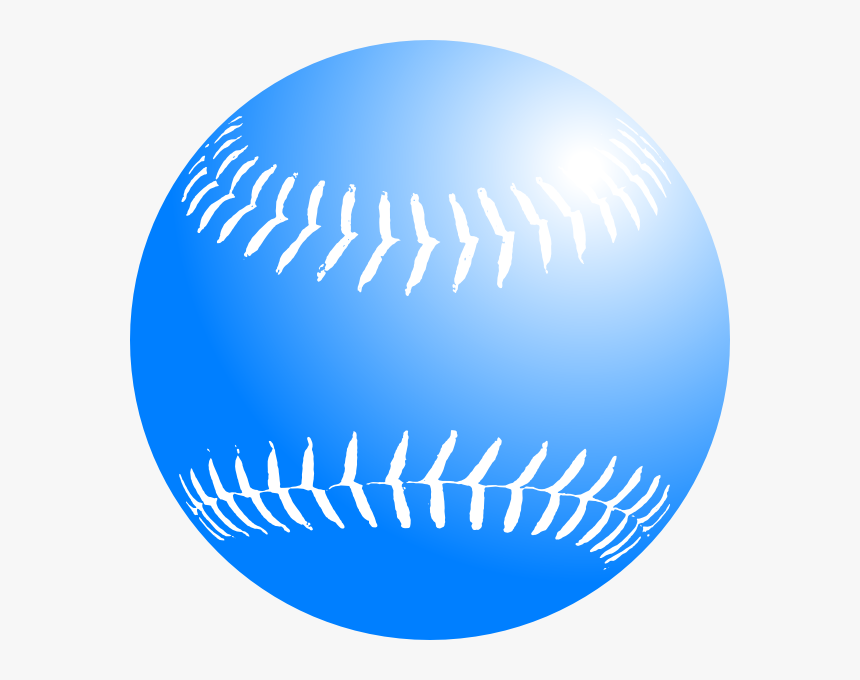 Baseball Clipart Softball - Blue Baseball Clipart, HD Png Download, Free Download