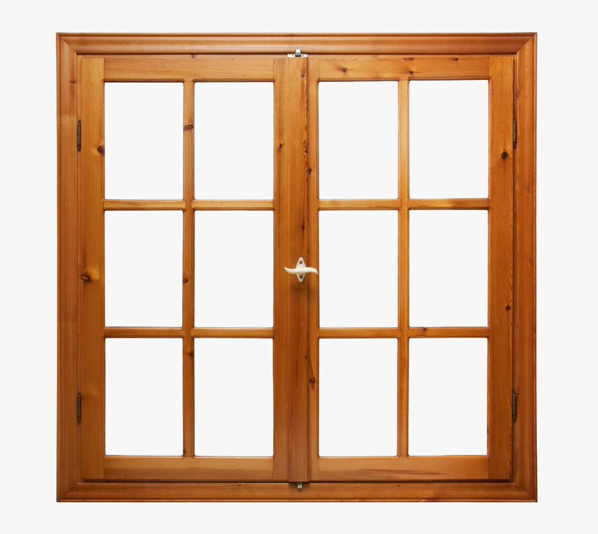 Window Transparent Image - Wood Window Frame, HD Png Download, Free Download