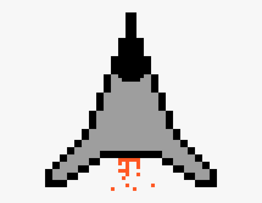 Pixel Spaceship - Pixel Art Dragon Small, HD Png Download, Free Download