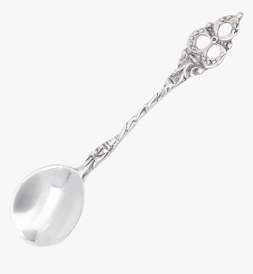 Sterling Silver Ornate Salt Spoon - Spoon, HD Png Download, Free Download