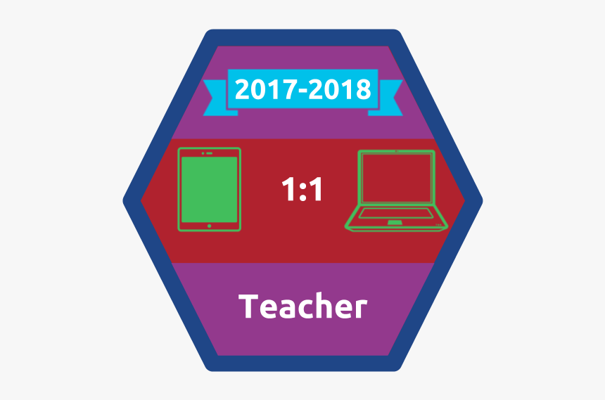 1 Chromebook Badge - Sign, HD Png Download, Free Download