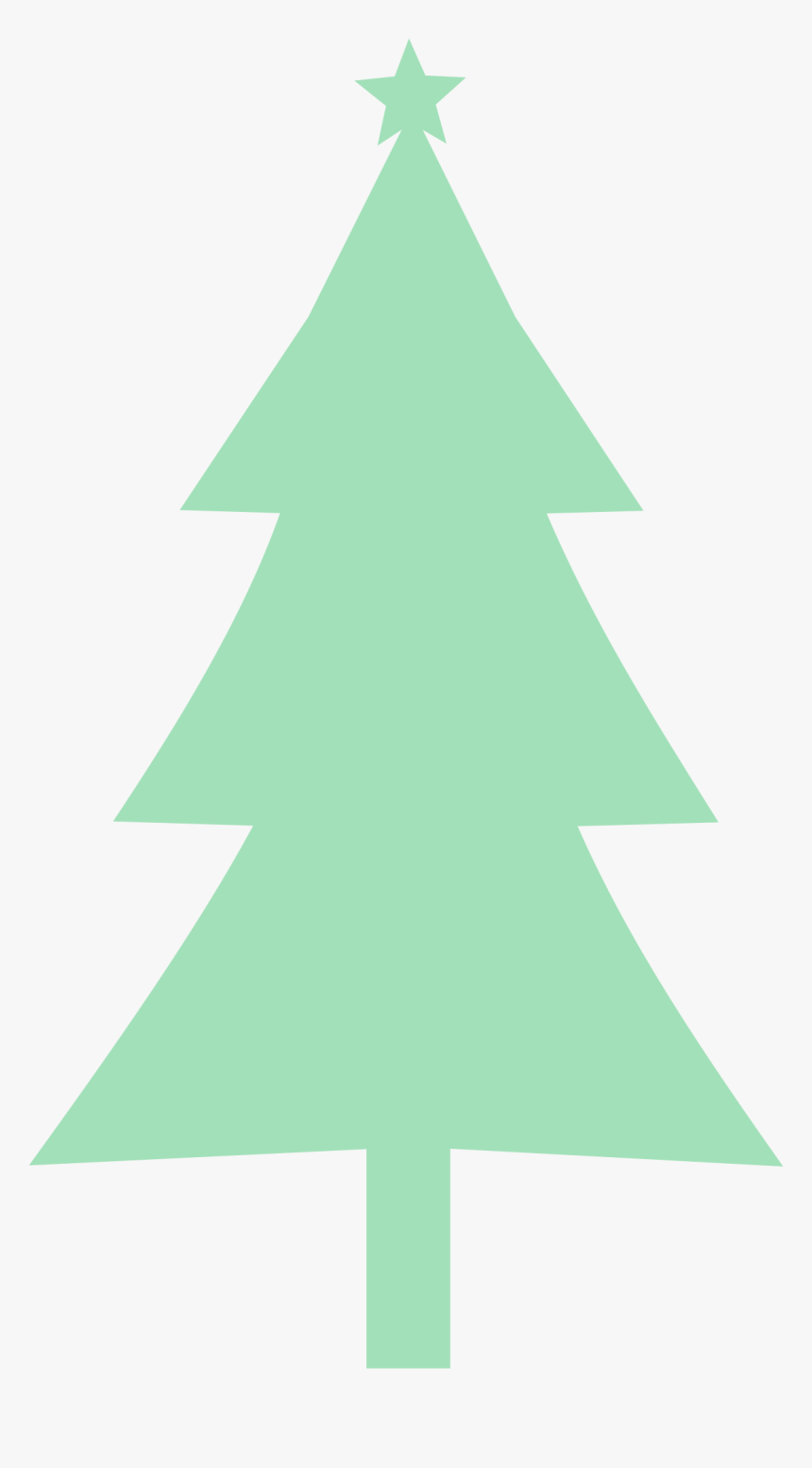 Christmas Tree Silhouette Clip Art - Árbol De Navidad Simbolo, HD Png Download, Free Download