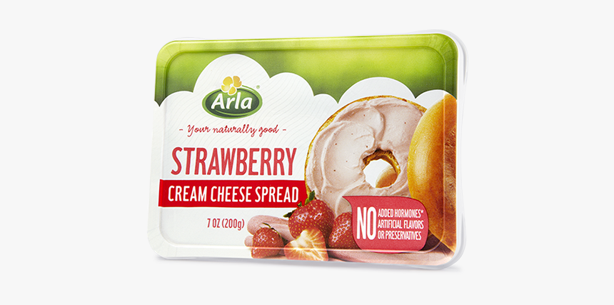 Strawberry Cream Cheese Arla Brand Cream Cheese Hd Png Download Kindpng