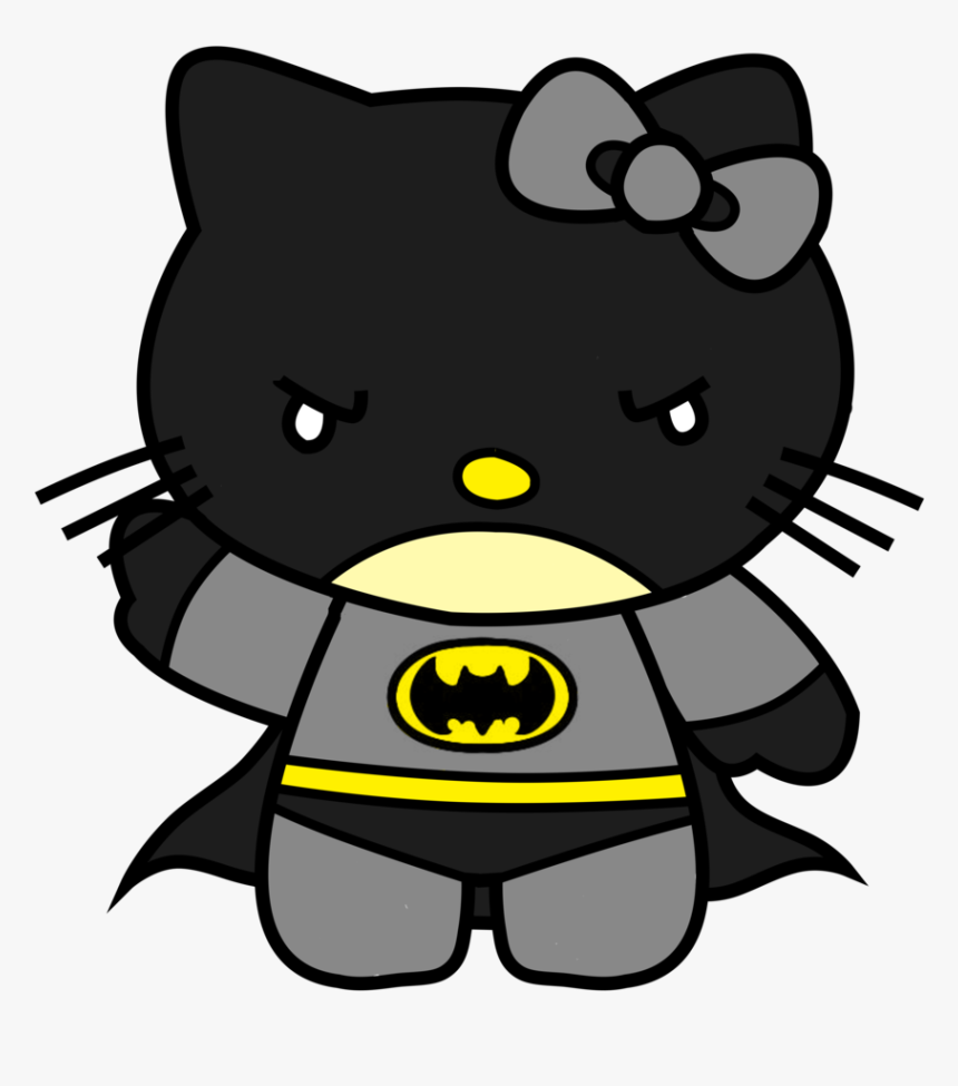 Jpg Transparent Stock Hello Kitty By Trdaz - Batman Hello Kitty, HD Png Download, Free Download