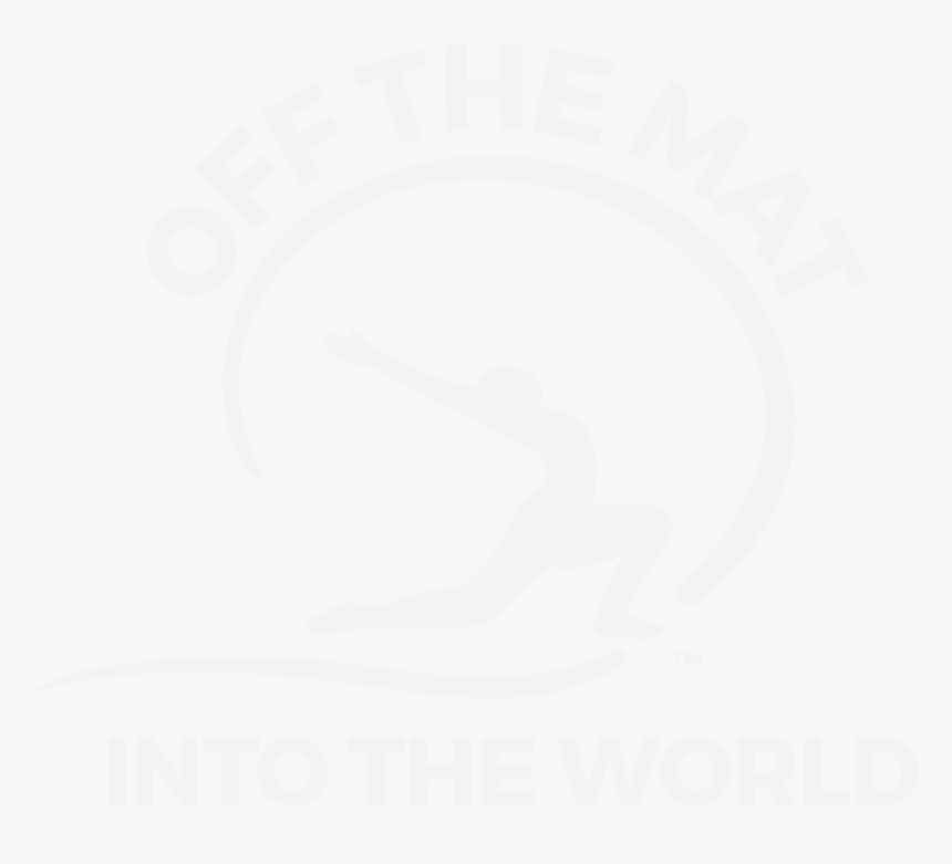 Otm Logo White - Off The Mat Into The World T Shirts, HD Png Download, Free Download