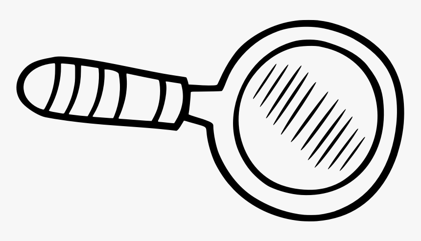 Simple Magnifying Glass - Line Art, HD Png Download, Free Download
