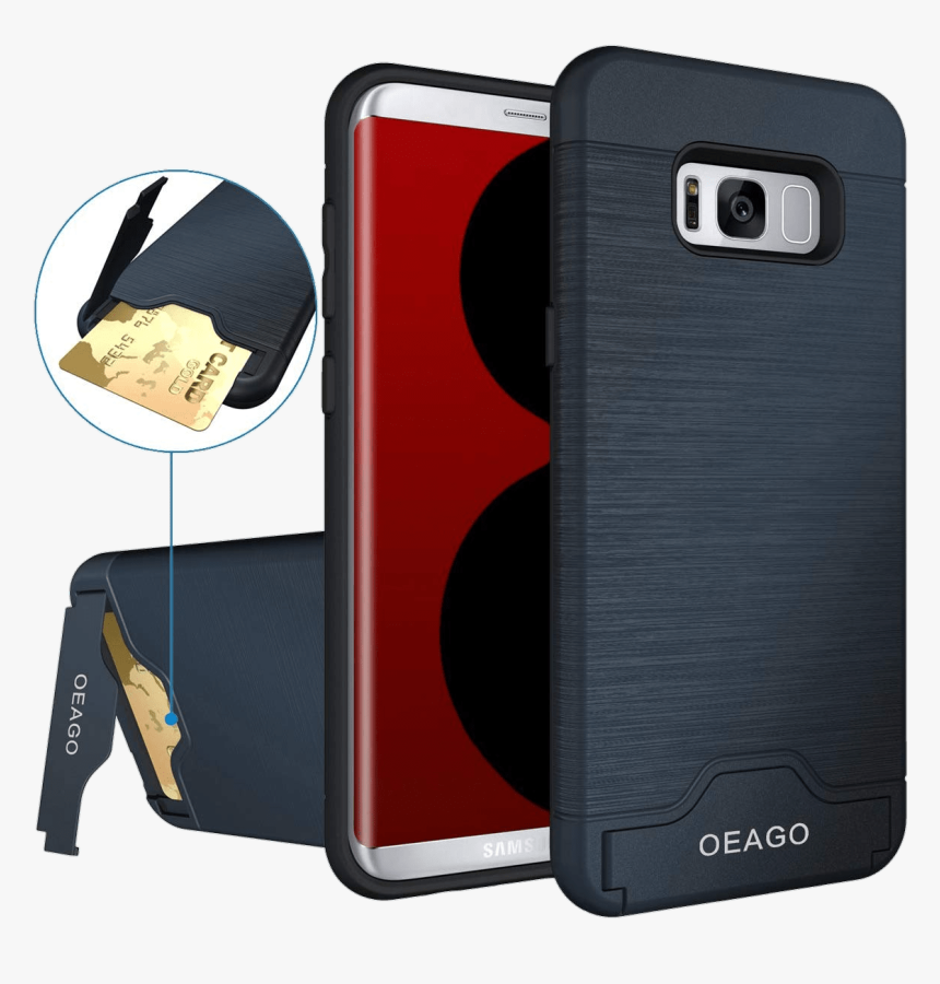 Samsung S8 Case With Card Holder, HD Png Download, Free Download