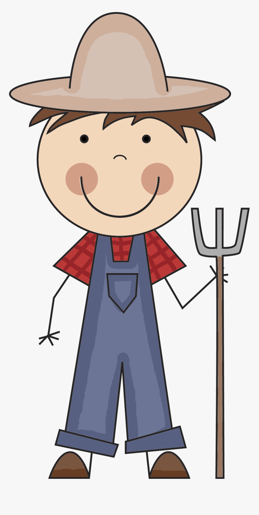 Farmer Png - Transparent Background Farmer Clipart, Png Download, Free Download