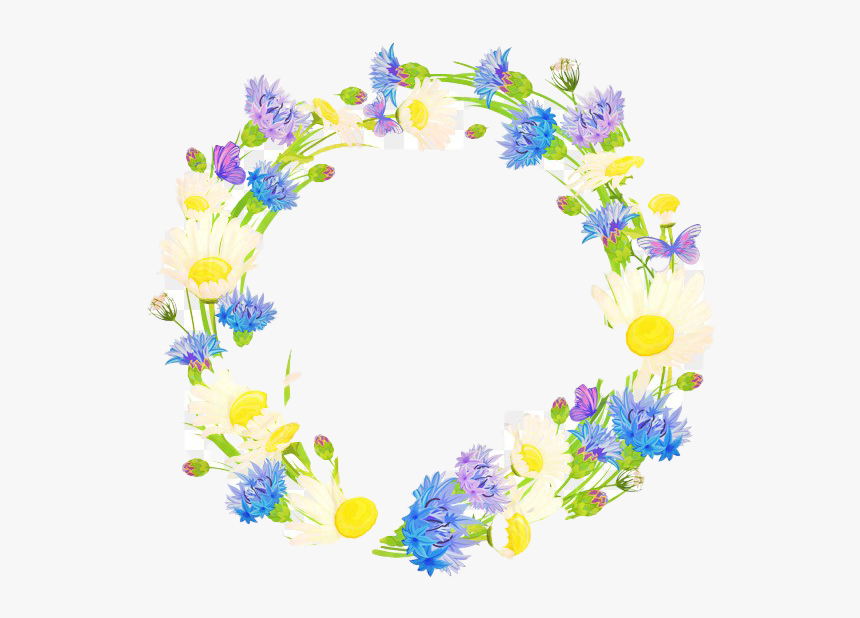 Floral Garland Png Photo - Circle, Transparent Png, Free Download