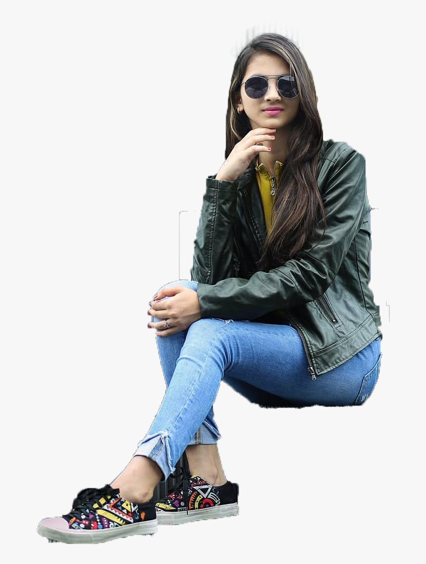 Sitting Girl Png For Picsart, Transparent Png, Free Download