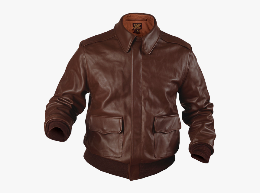 Leather Jacket Transparent Image - A2 Leather Flight Jacket, HD Png Download, Free Download