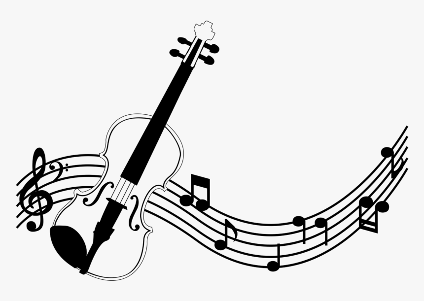 Colourful Music Notes Png For Kids - Violino Desenho Png, Transparent Png, Free Download