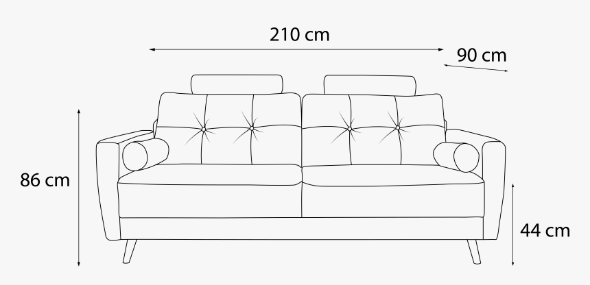 Sofa Plan Png, Transparent Png, Free Download