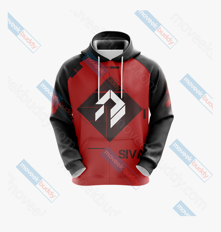 Destiny -siva Symbol Unisex 3d Hoodie - Hoodie, HD Png Download - kindpng