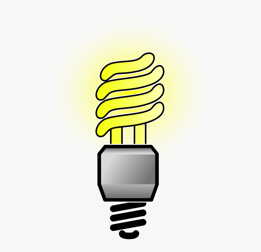 Line,yellow,light - Led Bulb Clip Art, HD Png Download, Free Download