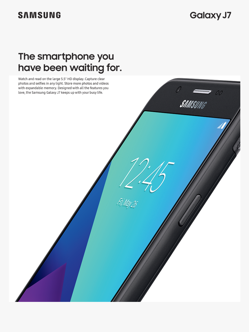 Samsung Galaxy J7 , Png Download - Samsung Galaxy, Transparent Png, Free Download