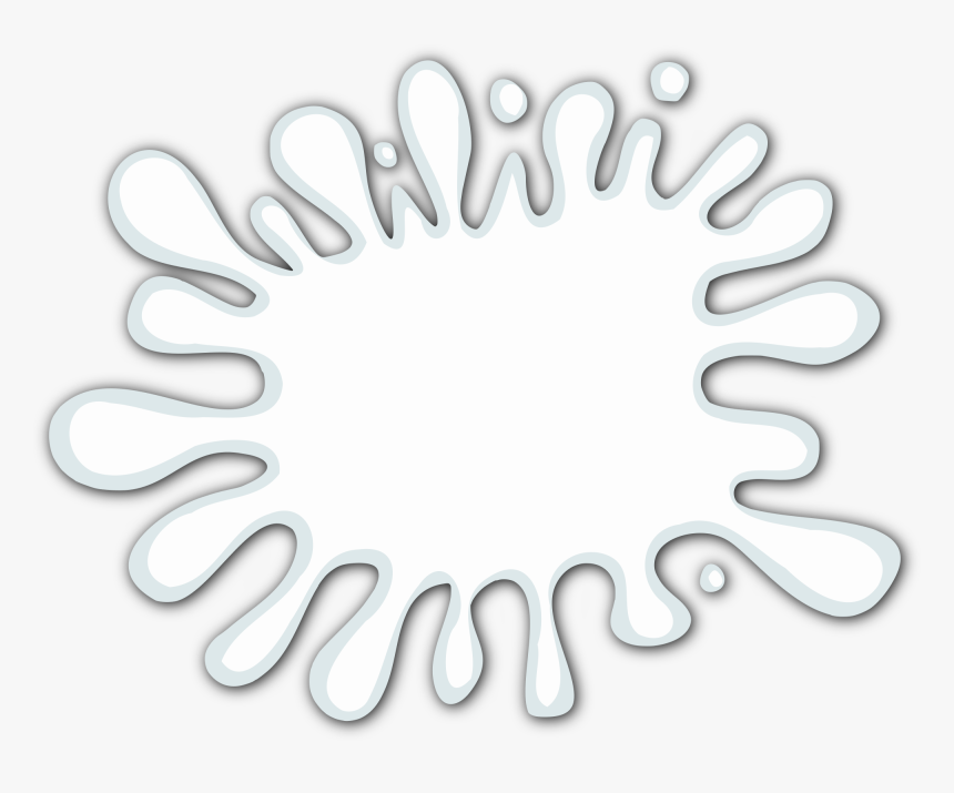 Milk Splat Blot 2 1 - Circle, HD Png Download, Free Download