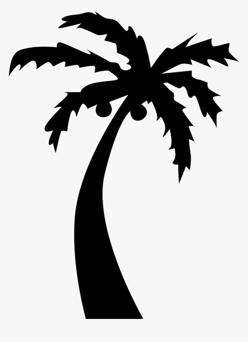 Clip Art Palm Tree Outline ~ PNG-clipart
