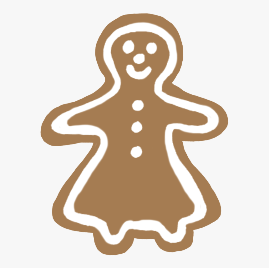 Gingerbread Woman - Illustration, HD Png Download, Free Download