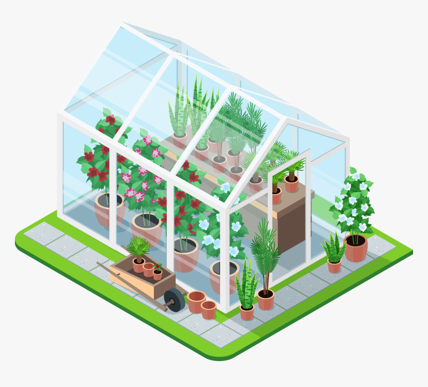 Indoor Garden Isometric, HD Png Download, Free Download