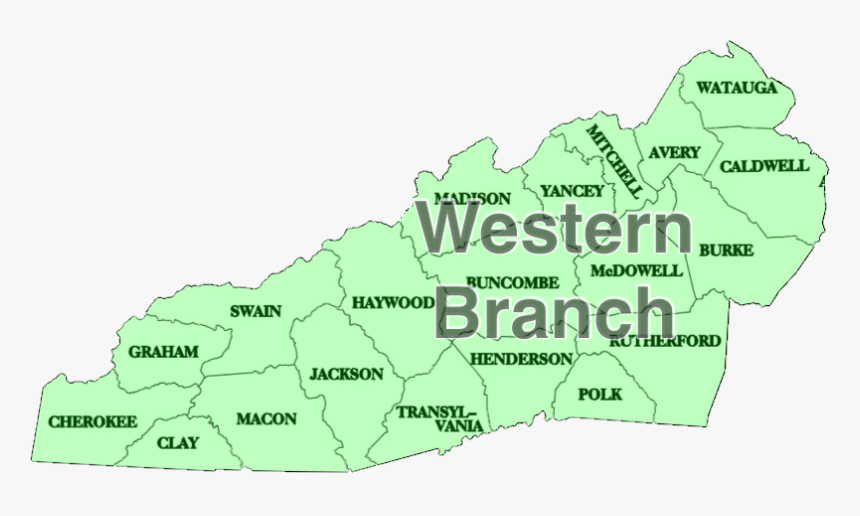 Nc County Map Shaded - Atlas, HD Png Download, Free Download