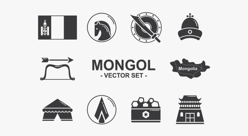 Mongol Icons Vector - Mongolian Logo, HD Png Download, Free Download