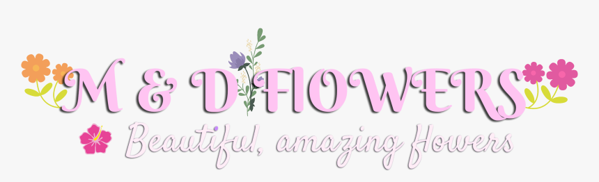 M & D Flowers - Calligraphy, HD Png Download, Free Download