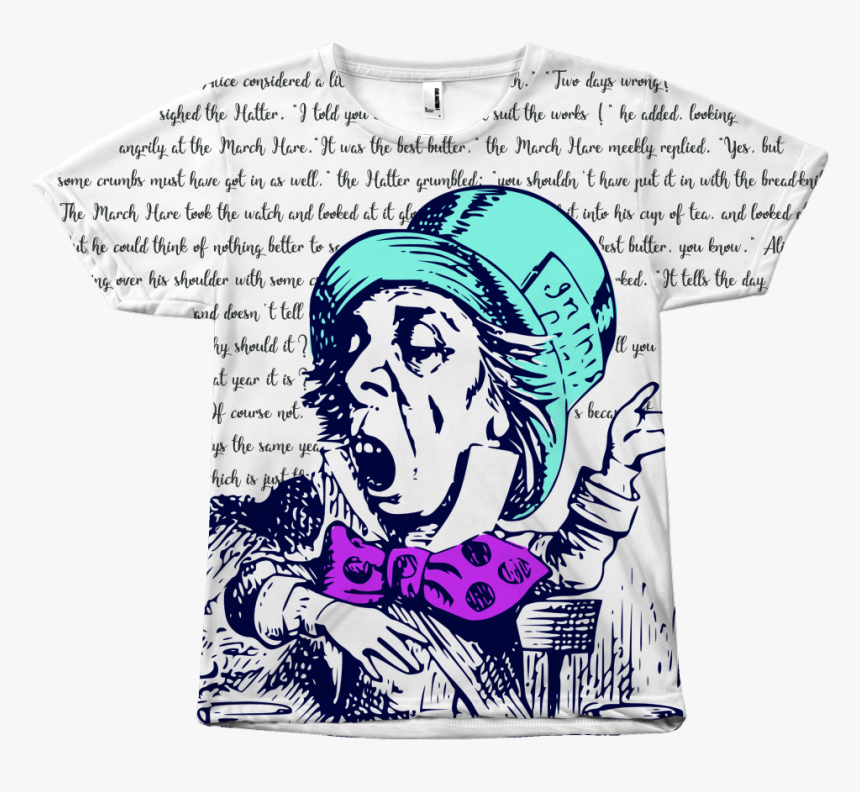 Alice In Wonderland Mad Hatter Shirt - Mad As A Hatter, HD Png Download, Free Download