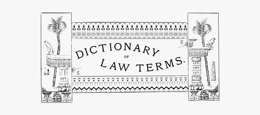 Dictionary Of Law Terms Label Vector Image - Line Art, HD Png Download, Free Download