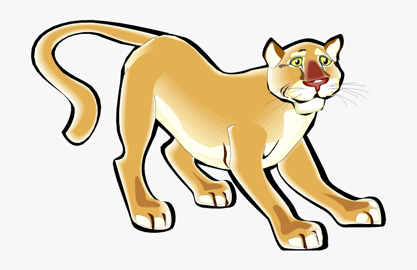 Image Result For Cougar Clipart - Cougar Cartoon, HD Png Download, Free Download