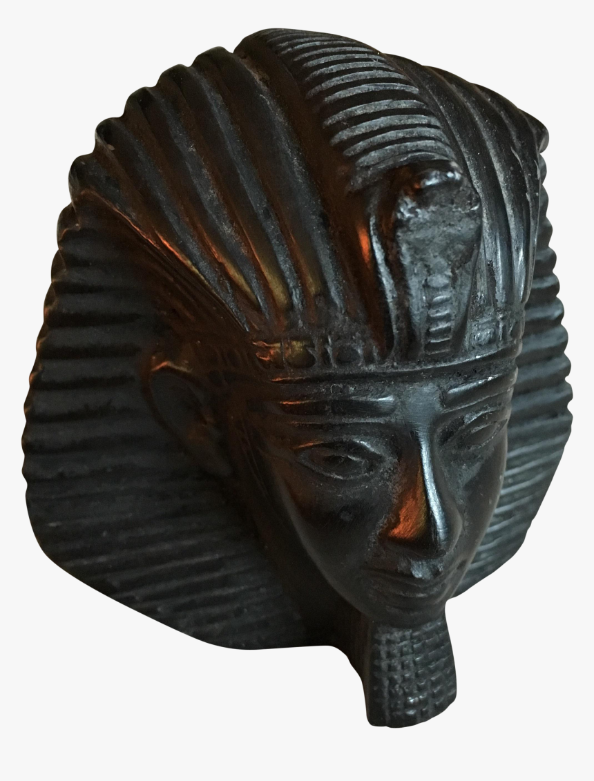 Vintage Egyptian Resin King Tut Bust On Chairish - Bronze Sculpture, HD Png Download, Free Download