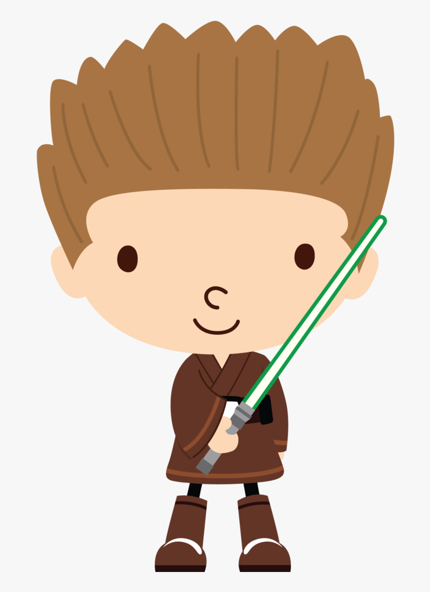 Anakin Green Lightsaber By Chrispix326 - Star Wars Clipart Cute, HD Png Download, Free Download