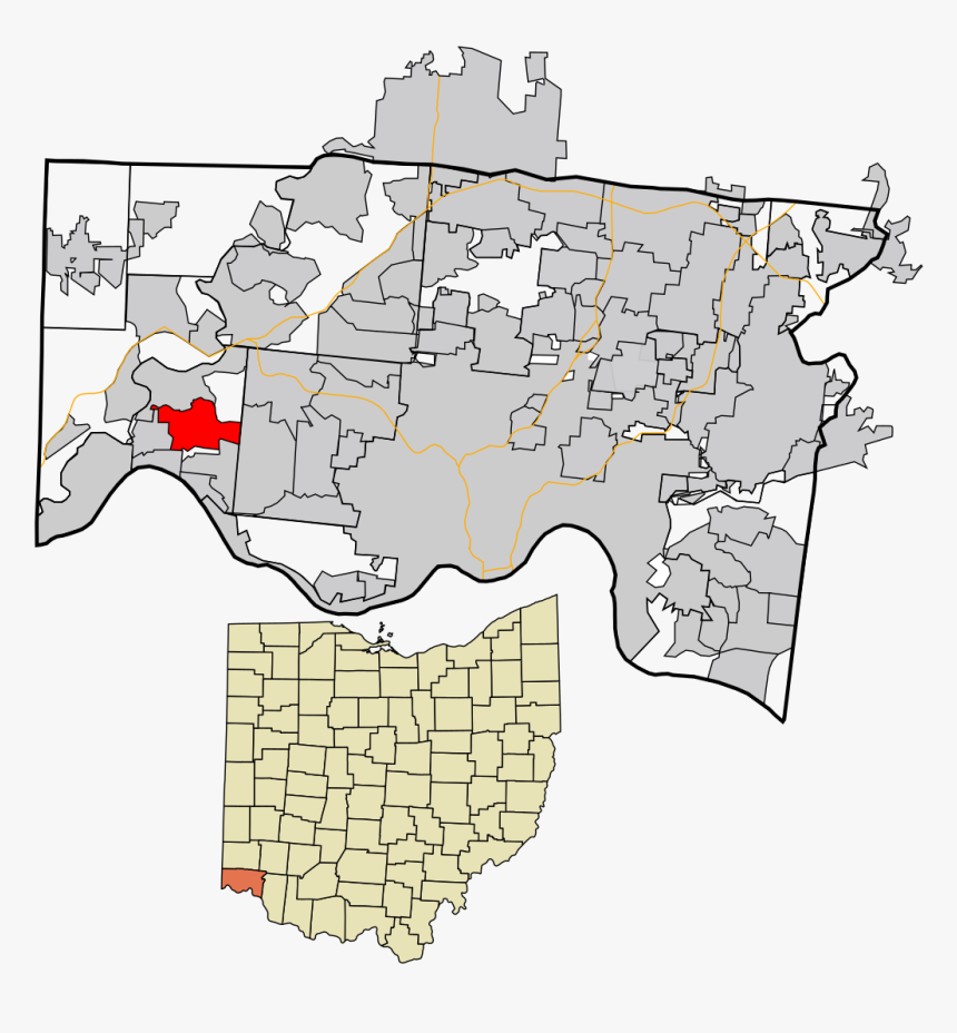 Dry Run Ohio Map, HD Png Download, Free Download