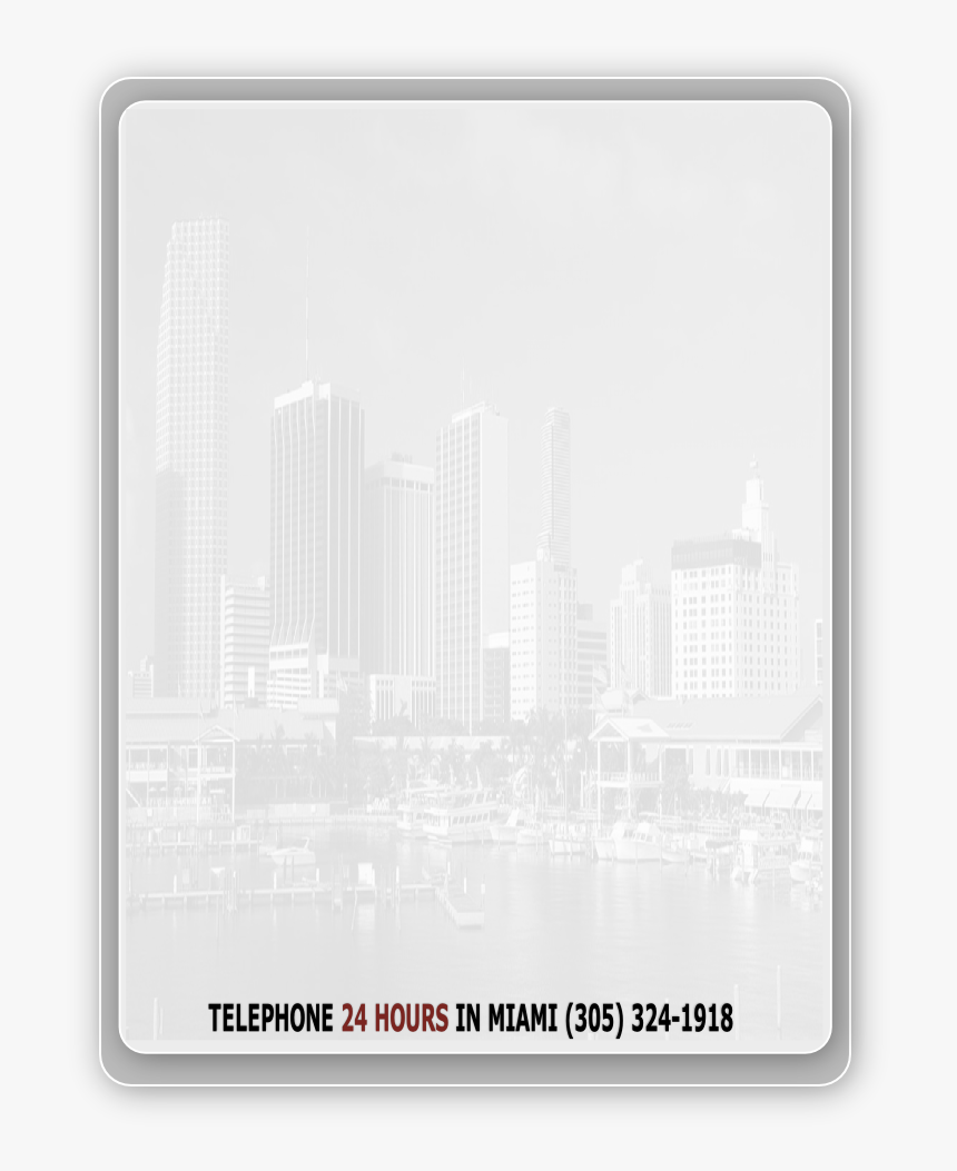 Telephone 24 Hours In Miami 324-1918 - Metropolitan Area, HD Png Download, Free Download
