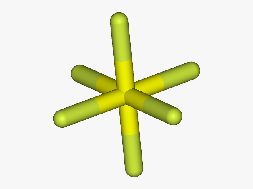 Sulfur Hexafluoride 3d Sticks - Circle, HD Png Download, Free Download