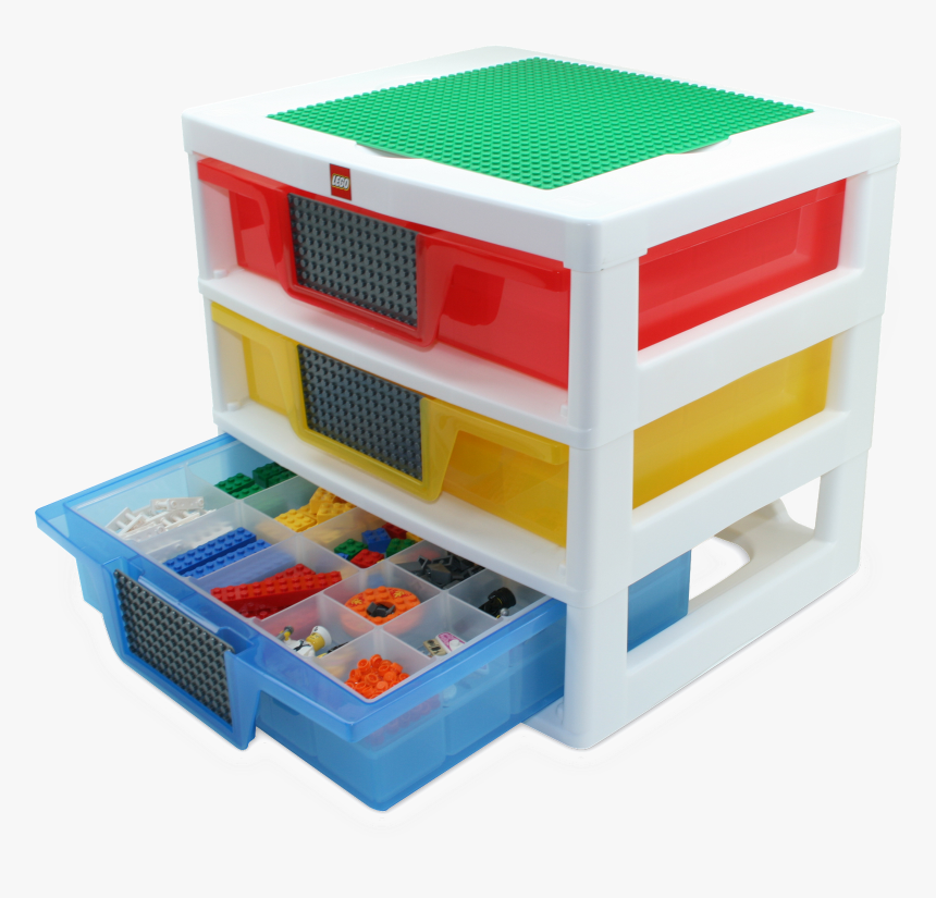   - 3 Drawer Lego Storage, HD Png Download, Free Download