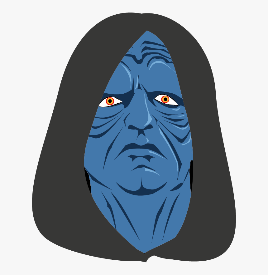 Emperor Palpatine Head Transparent , Png Download - Emperor Transparent Palpatine Head, Png Download, Free Download