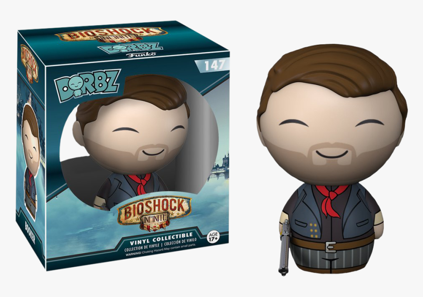 Booker Dewitt Dorbz Vinyl Figure - Bioshock Funko Dorbz Figure Booker Dewitt, HD Png Download, Free Download